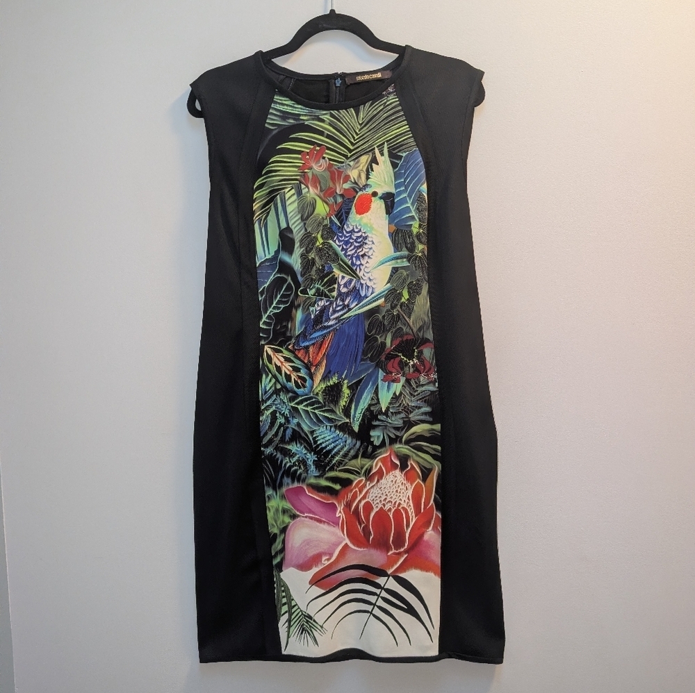 Authentic Roberto Cavalli Flora & Fauna Tropical Print Sheath Dress - Picture 3 of 12